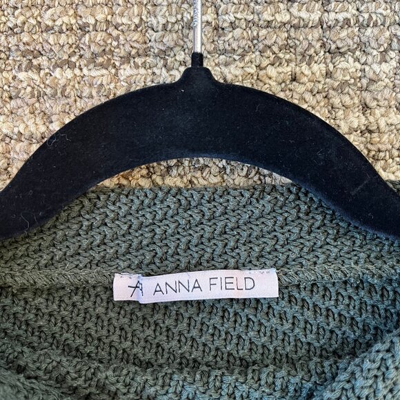 Anna Field Green Cotton Sweater - Picture 2 of 4